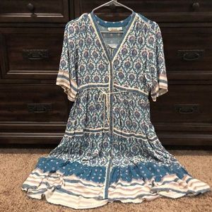 Button down flowy dress